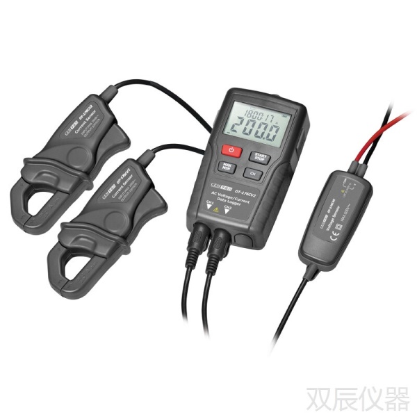 华盛昌（CEM）DT-176CV2交流电流电压数据记录仪 电工电流电压记录器 双通道