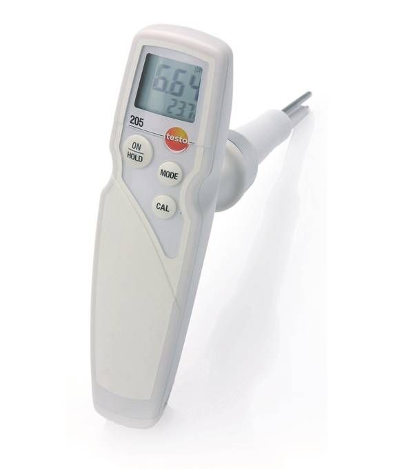 testo205-pH酸碱度/温度测量仪，适用于半固体