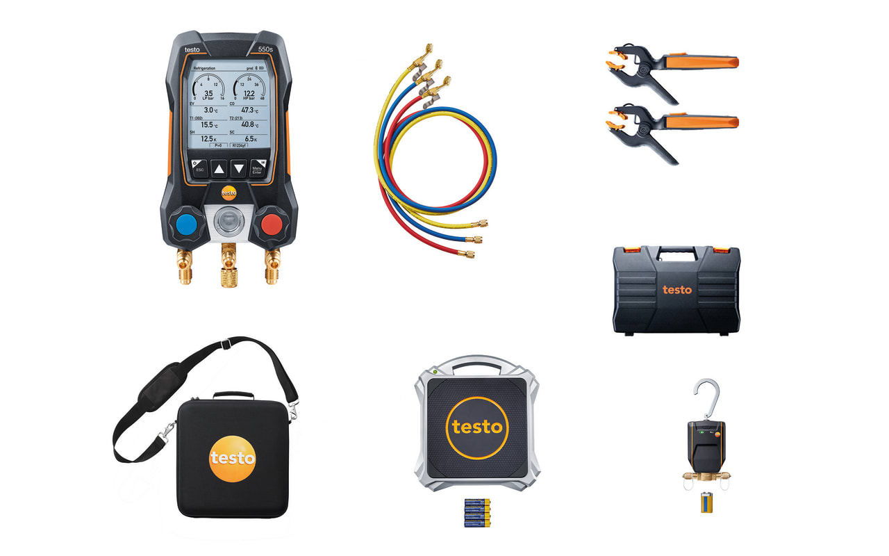 testo 550s,德图550s,热泵入门套装,数字冷媒秤,testo 560i,无线温度探头,testo 115i,0564 5000