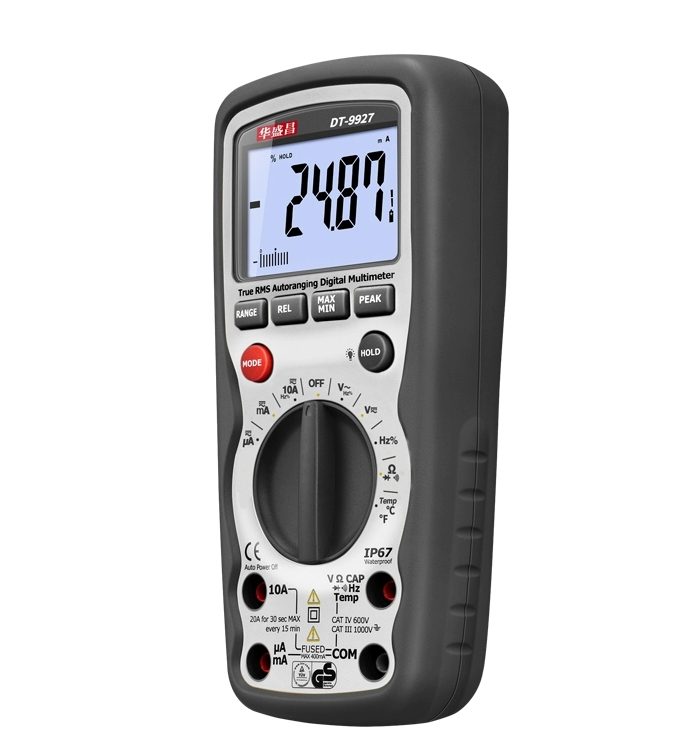 CEM华盛昌 专业防水型全保护数字万用表 DT-9927T