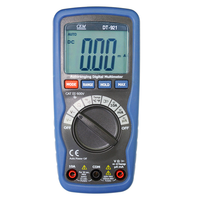 CEM华盛昌 小型全保护数字万用表 DT-921