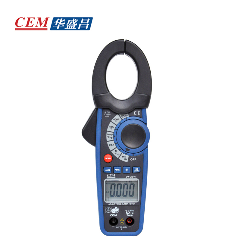 CEM华盛昌 1000A交直流真有效值钳形表 DT-3347