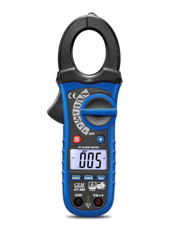CEM华盛昌 自动量程交直流数字钳型表 DT-367