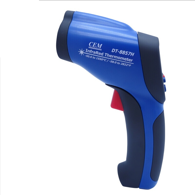 CEM华盛昌DT-8857H高精度红外测温仪非接触式点温计枪-50~1550℃